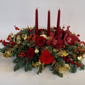 Red Festive Table Centrepiece